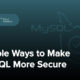 افزایش امنیت MySQL
